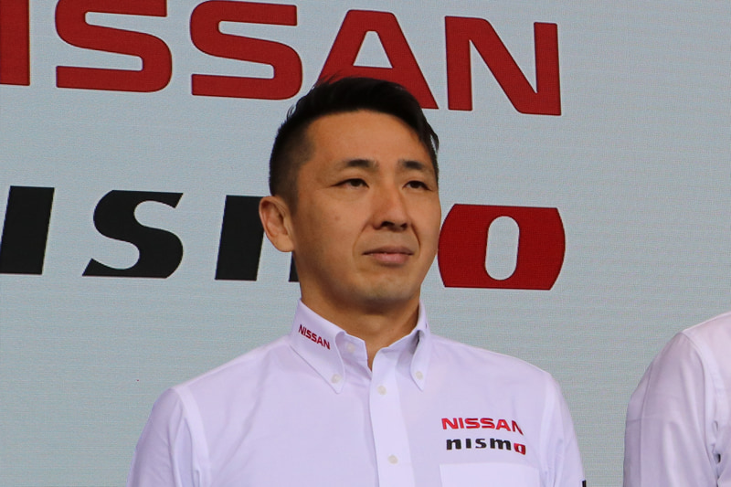 松田次生選手（写真は日産/NISMOのSUPER GT 2020年シーズン GT500クラス参戦体制発表会のもの）
