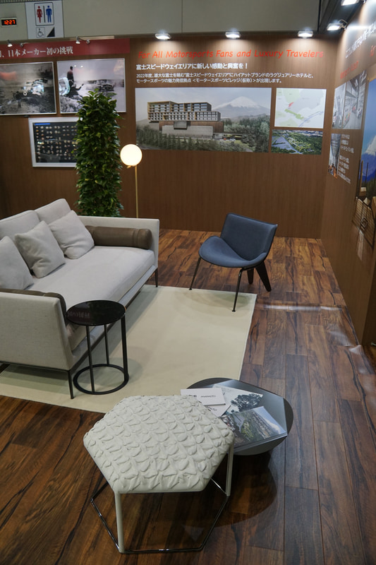 富士スピードウェイ内に2022年度に誕生する、ハイアットのホテルブランド「アンバウンド コレクション by Hyatt」に併設されるトヨタ博物館監修によるモータースポーツミュージアムを紹介する展示