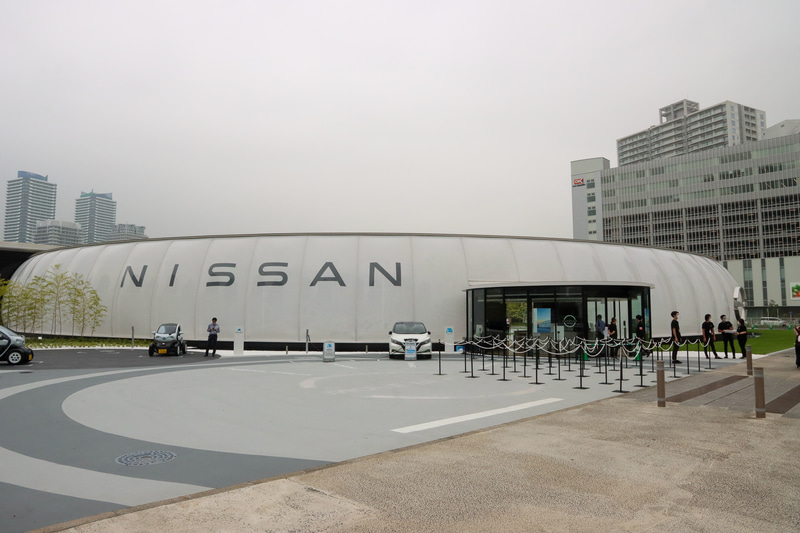 横浜のみなとみらい21地区にできた「ニッサン パビリオン」