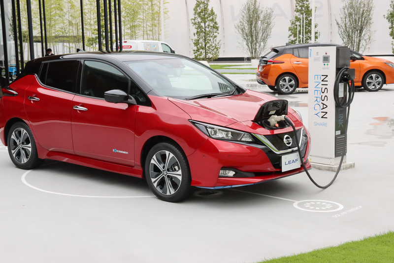 リーフはカフェの電力源にもなっている