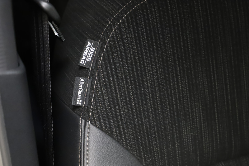 会場に用意されていたN-WGNは、背面と座面の一部にアレルクリーンプラスを使用