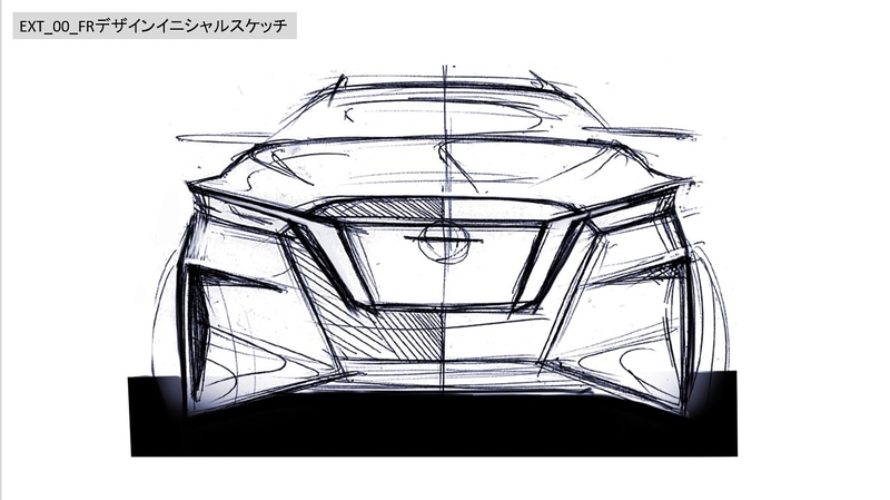 キックスのデザインスケッチ