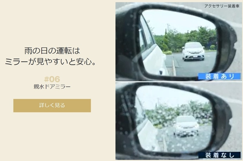 親水ドアミラー