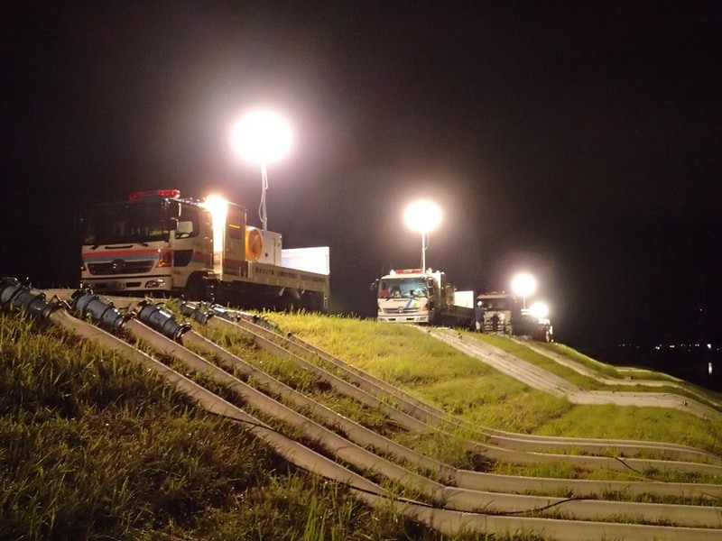 京都府福知山市（平成30年7月豪雨）での活動の様子　※画像は国土交通省HPより