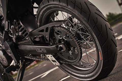 チ*ー様 RX125 アプリリアフロントホイールタイヤ付きバリ溝SX12