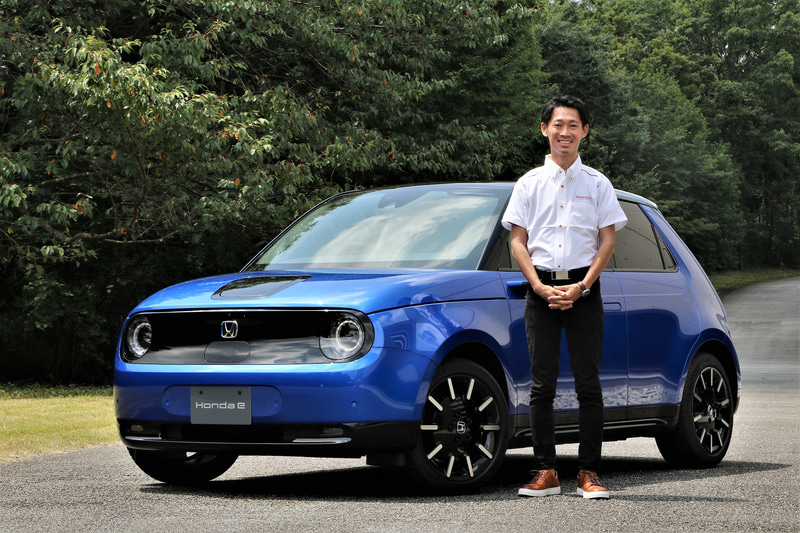 新型EV「HONDA e」のエクステリアデザインについて、株式会社本田技術研究所 デザインセンター オートモビルデザイン開発室 プロダクトデザインスタジオアシスタントチーフエンジニアデザイナーの佐原健氏に聞いた