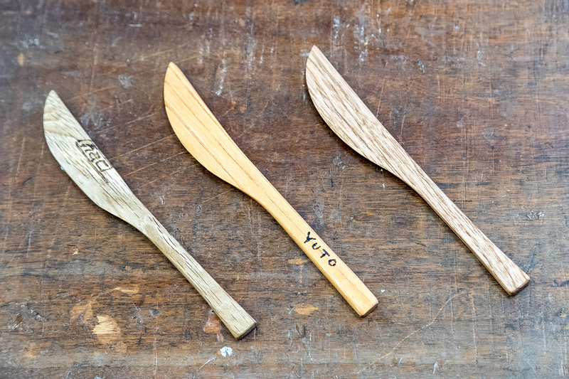 バターナイフの製作にも挑戦