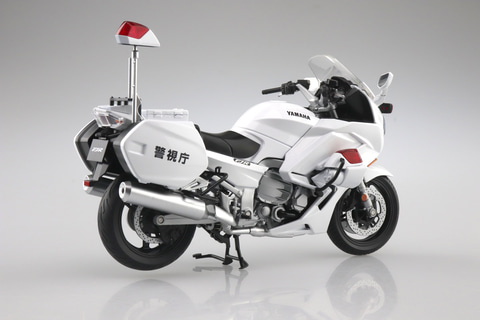 アオシマ、1/12 完成品バイク「YAMAHA FJR1300P 白バイ（警視庁