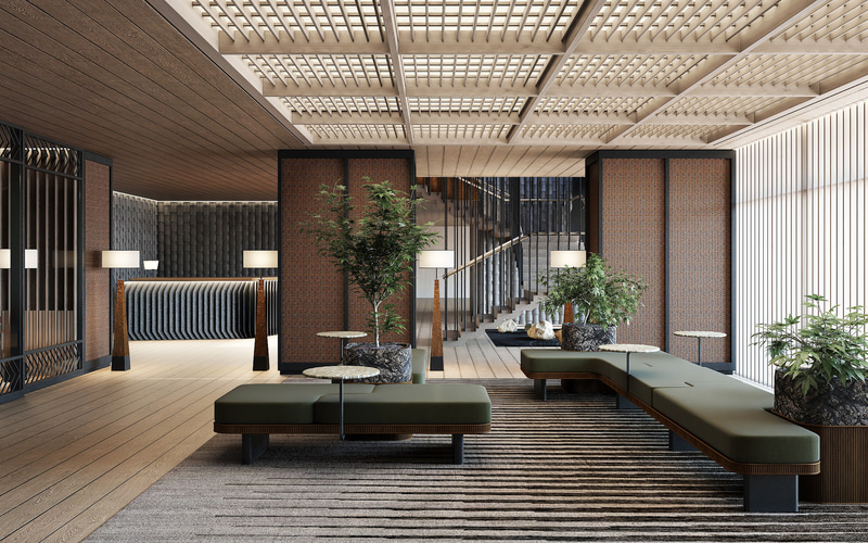 モダンな作りのクラブハウス（画像はイメージ）