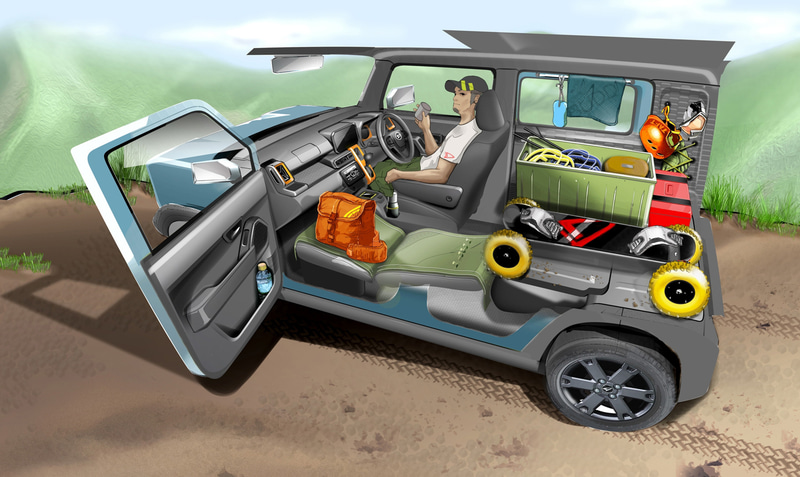 内装使用シーンイメージ（ダイハツ提供）