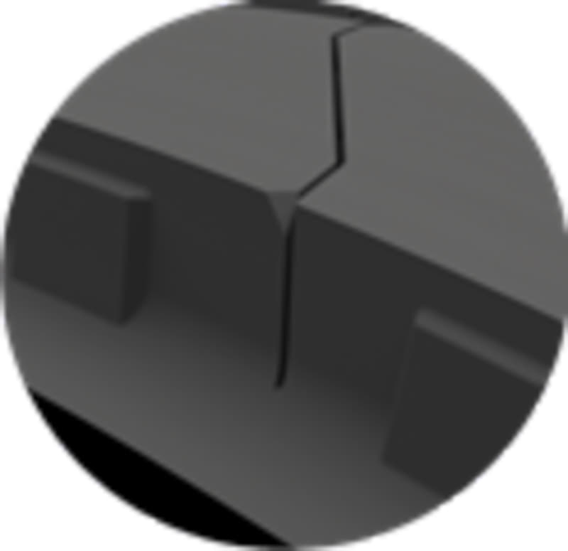 フルデプス・サイプ：フルデプス・サイプを採用して新品時から摩耗時までトレッド部の優れた剛性バランスを確保。主溝と同じ深さまで刻まれたサイプは優れたウェットグリップ性能を確保し安全性に貢献する