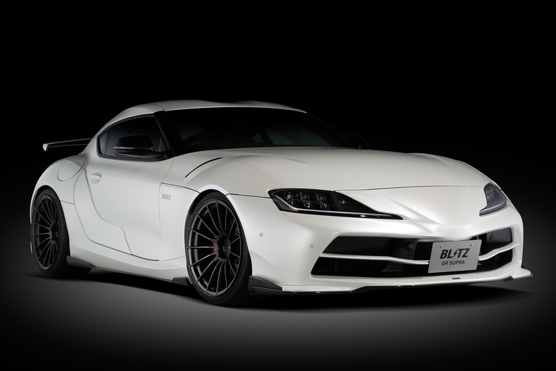 「ブリッツ・エアロスピード Rコンセプト for SUPRA」。写真はカーボン製パーツ装着状態