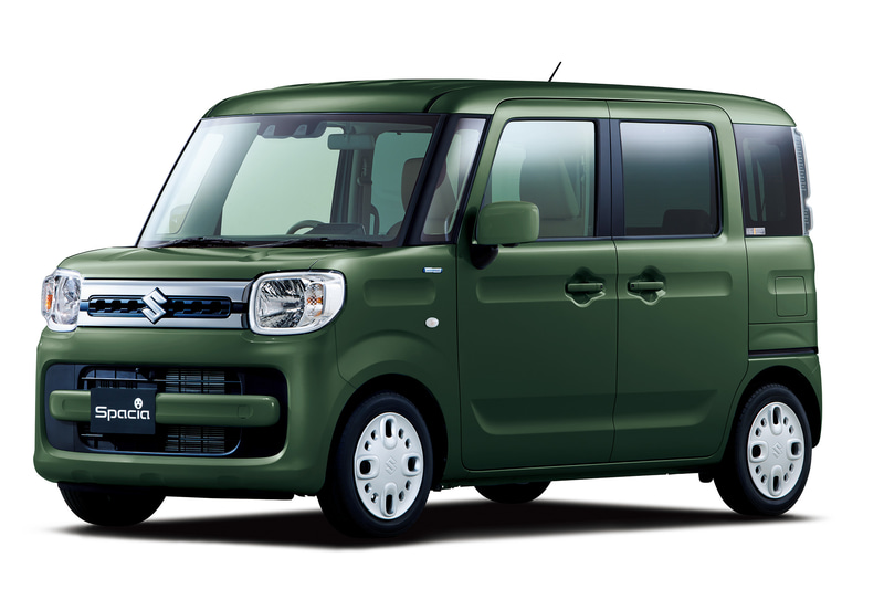 スペーシア HYBRID X（全方位モニター用カメラパッケージ装着車）のクールカーキパールメタリック