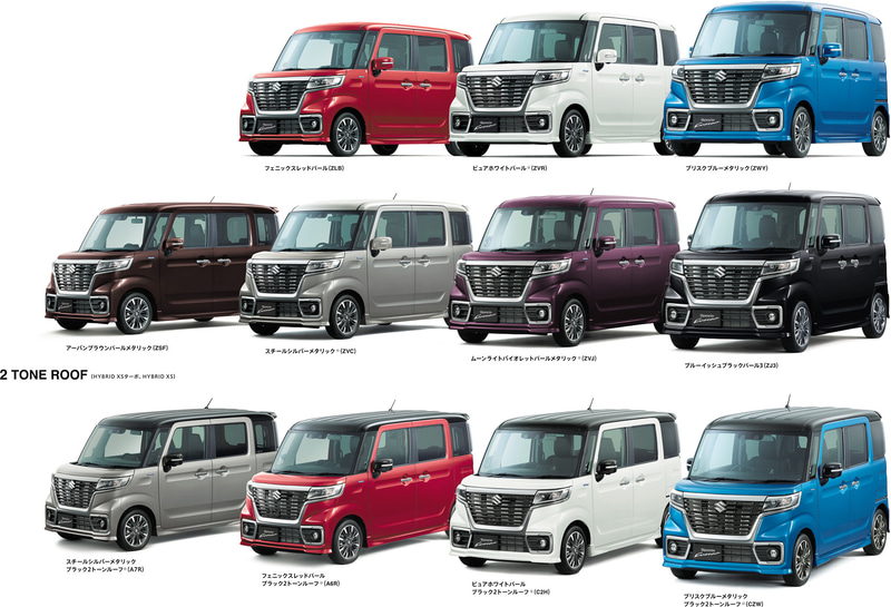 スペーシア カスタムのボディカラー