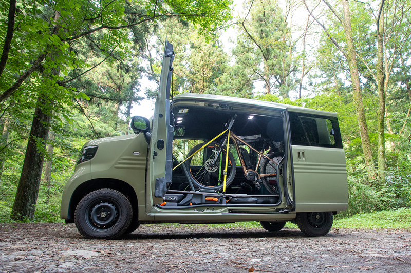 N-VANにeBikeを積んで林道を走ってきたのだ