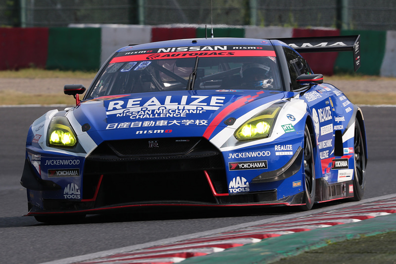 予選3位はは56号車 リアライズ 日産自動車大学校 GT-R（藤波清斗/ジョアオ・パオロ・デ・オリベイラ組、YH）