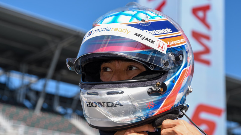 2020年のインディ500、日本人初のフロントローである自己ベストの予選3位からスタートする佐藤琢磨選手