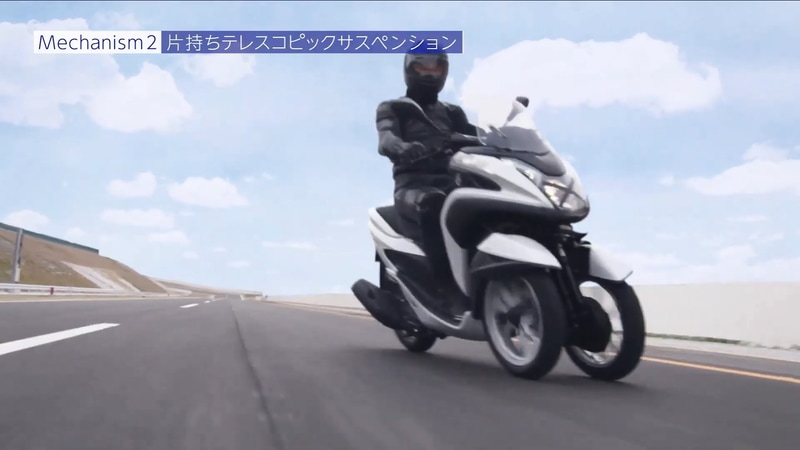 片持ちテレスコピックサスペンション