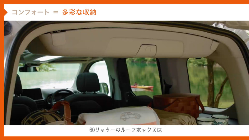 多くの収納スペースを配置