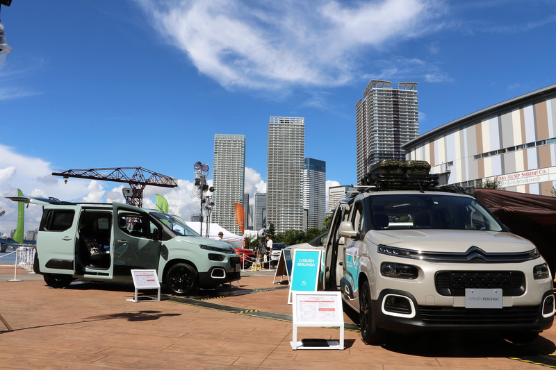 ららぽーと豊洲で新型「ベルランゴ」を展示中