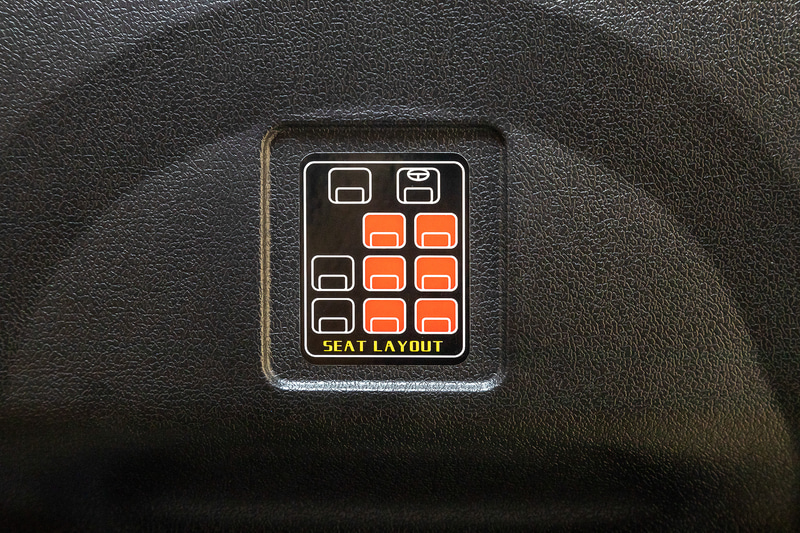 フル乗車時のシート配置