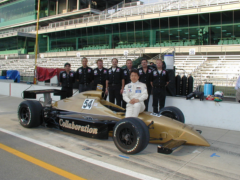 インディ500に参戦していた時代の松田秀士氏。1996年は8位に