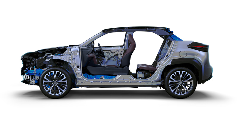 コンパクトカー向けTNGA（Toyota New Global Architecture）プラットフォーム「GA-B」を採用