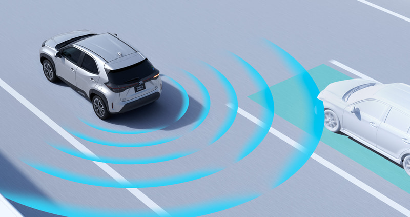 ブラインドスポットモニター作動イメージ