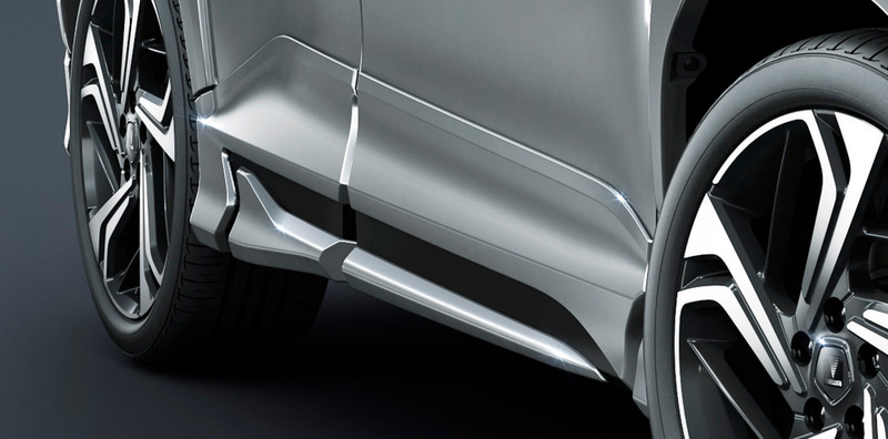 サイドスカート　価格6万6000円（塗装済）/5万5000円（未塗装）