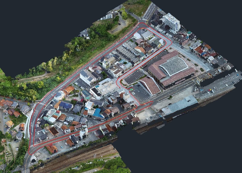 江津市街地コース最新版。全長778ｍ、左回り、コーナー数6個