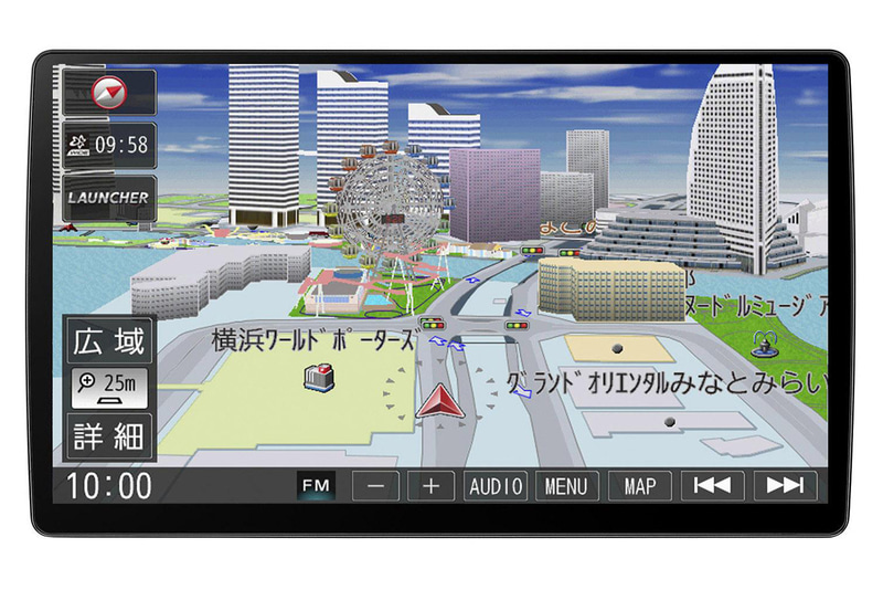 10V型有機ELディスプレイ採用の「CN-F1X10LD」（ブルーレイ非対応モデル）