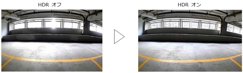 HDR機能OFFとONの比較
