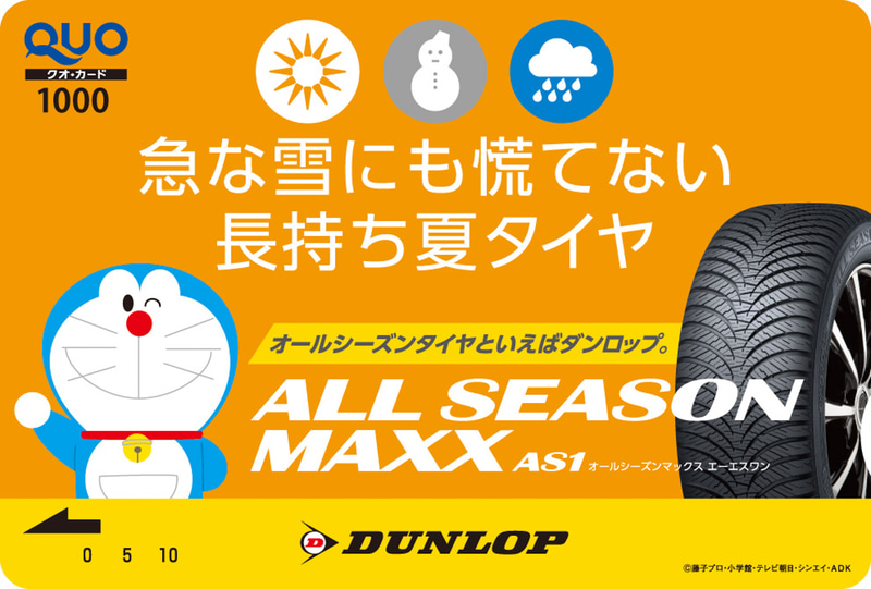 ドラえもんQUOカード1000円分