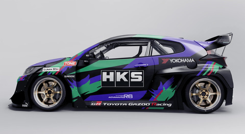 HKS、ワイドボディに前置きインタークーラー化した「GRヤリス」の完成