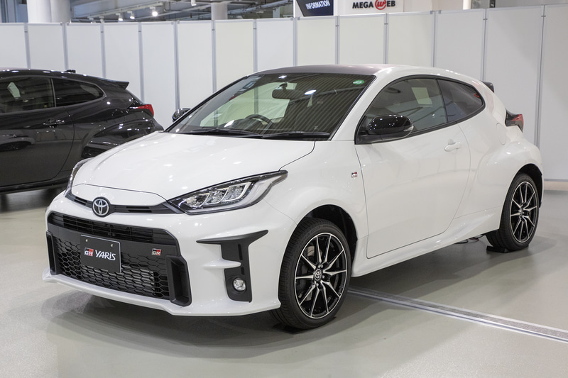 GRヤリス「RC」。モータースポーツ参戦ベース車。RZから走りに必要な装備以外を極力排除して軽量化を施す