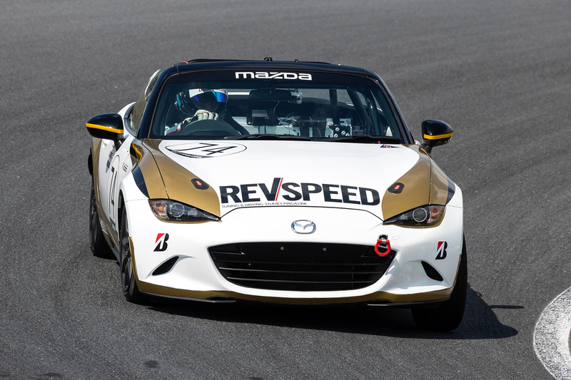 予選トップとなったREVSPEED・R会ロードスター