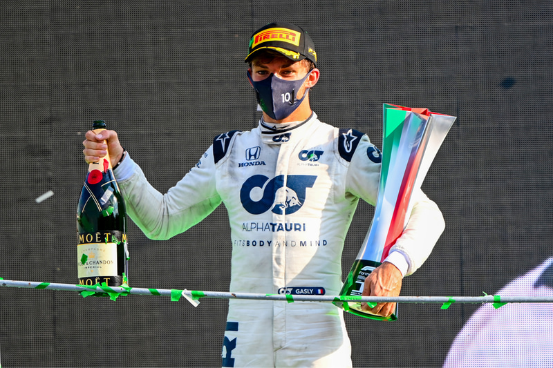 9月6日開催の第8戦イタリアグランプリ決勝で優勝したピエール・ガスリー選手