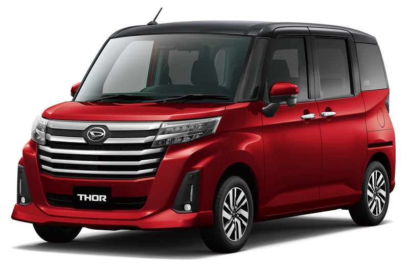 トール カスタム G 2WD（ブラックマイカメタリック×ファイアークォーツレッドメタリック）