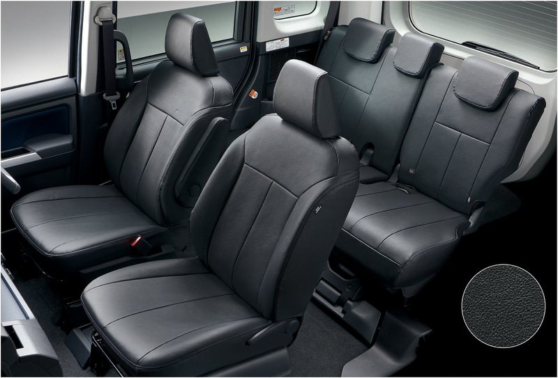 シートカバー（本革風・ブラック）