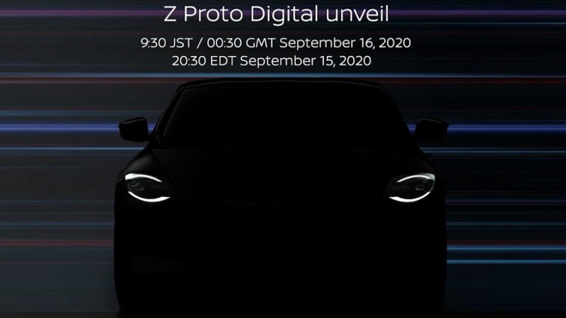 新型「フェアレディZ」プロトタイプのフロントからのシルエット公開
