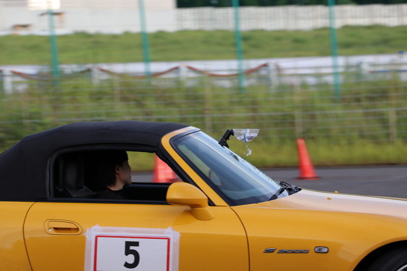 最後のGカップを使ったゲーム大会では、なんとS2000を駆る奥さまが全体で2位という好成績を収めて、旦那さまもビックリしていた