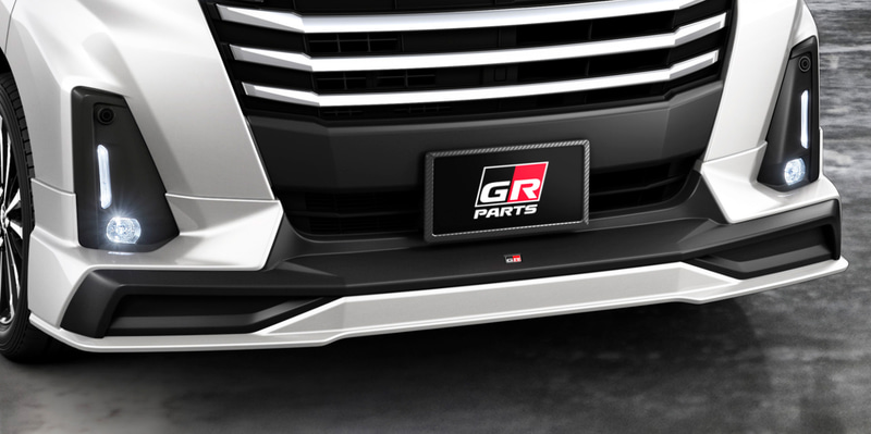 GRフロントスポイラー（LED付き）価格7万3700円（塗装済）、6万9300円（未塗装）