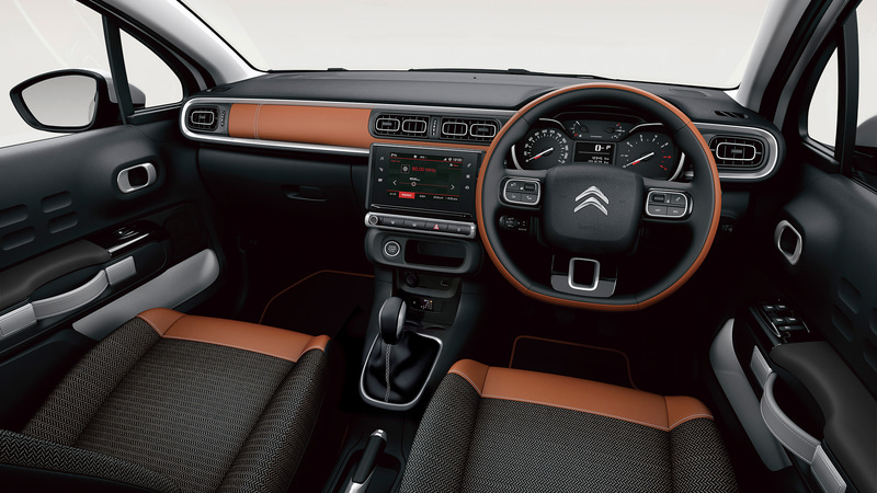 内装はCalamel Editionと同じブラウンのテップレザー仕様