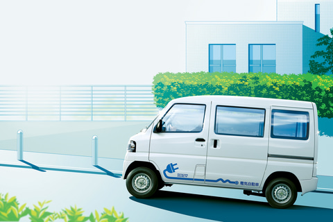 三菱自動車、軽商用EV「ミニキャブ・ミーブ」一部改良 グレードをCD