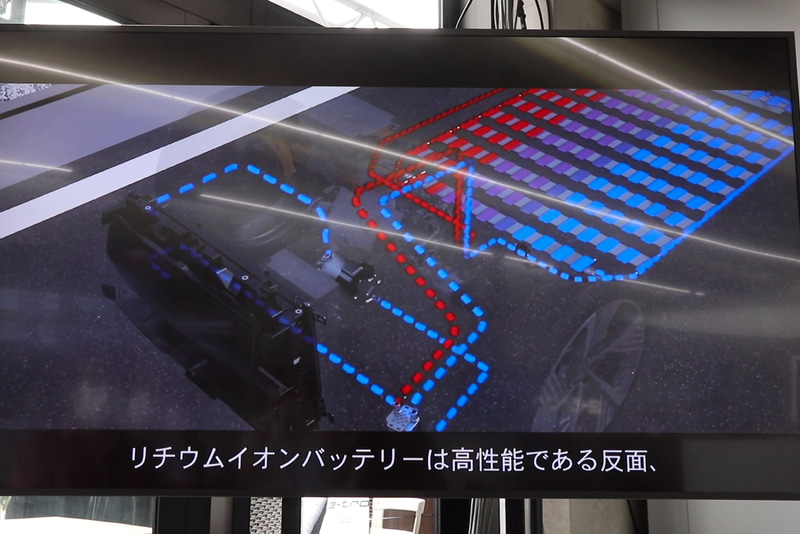 水冷式で急加速や急速充電時でも発熱を抑え、バッテリーのパフォーマンスを引き出す