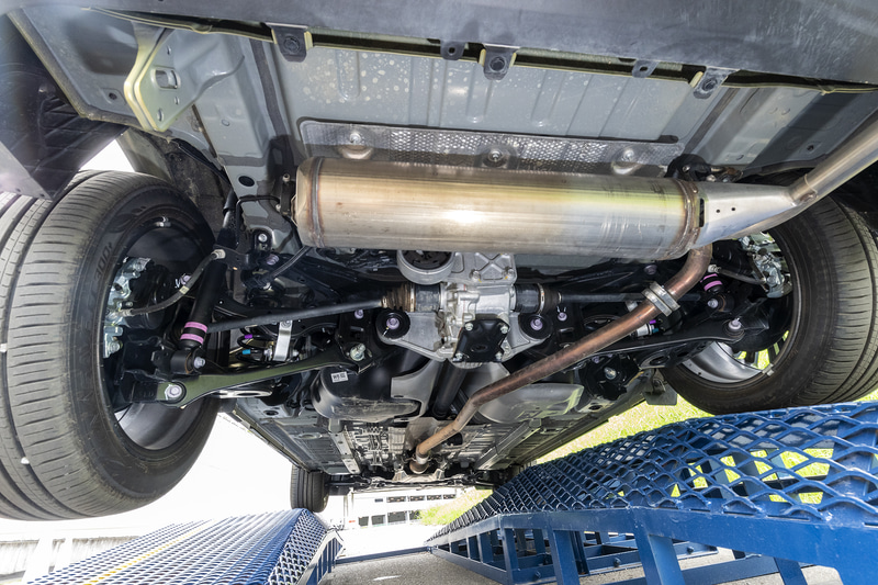 ヤリスクロス（ガソリンモデル）の下まわり