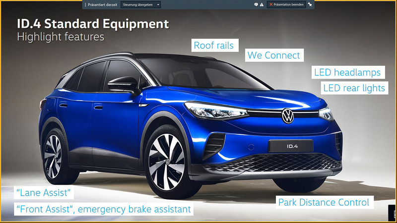ID.4のボディサイズは4584×1852×1612mm（全長×全幅×全高）、ホイールベースは2766mm