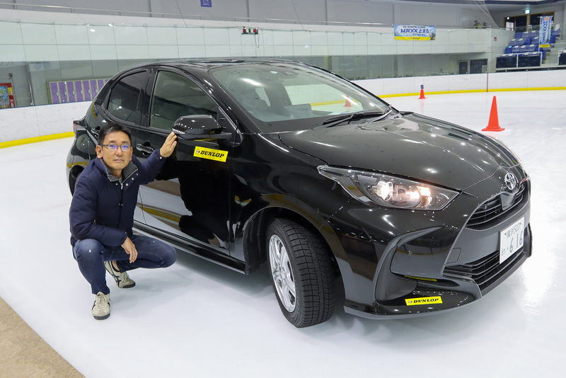 0℃付近の滑りやすいスケートリンクでウインター マックス 03のアイス性能をチェック