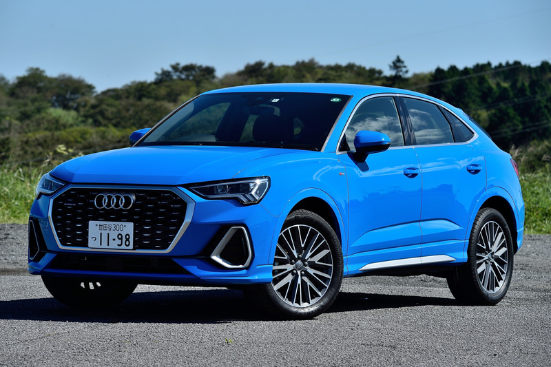 1台目の試乗車はQ3 Sportback 35 TDI quattro S line。ボディカラーは「ターボブルー」