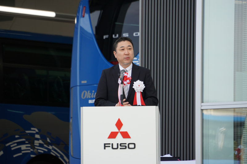 三菱ふそうバス製造株式会社 取締役会長兼三菱ふそうトラック・バス株式会社 バス販売本部長 高羅克人氏
